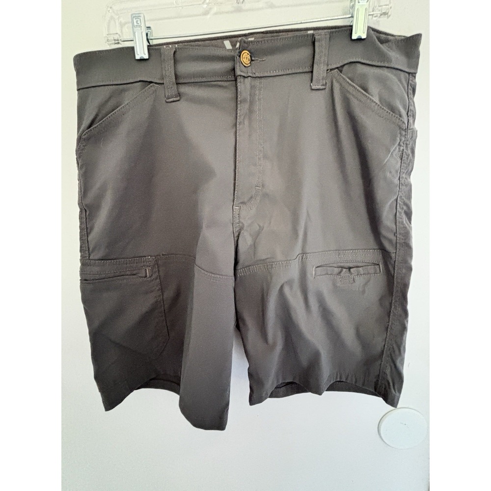 Wrangler All Terrain X Gear Gray Shorts Nylon Spandex Athleisure Sports 34x8.5
